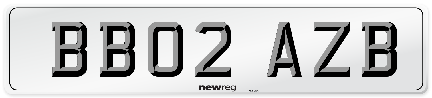 BB02 AZB Number Plate from New Reg